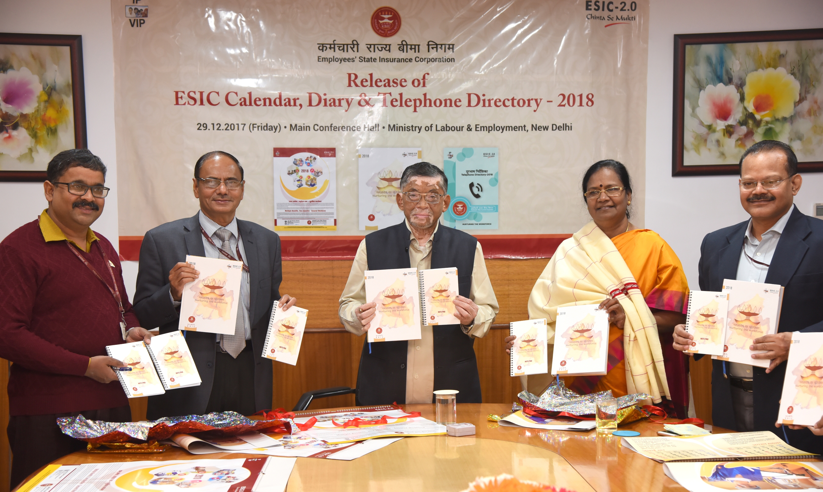 ESIC CALENDAR, DIARY AND TELEPHONE DIRECTORY- 2018 RELEASED